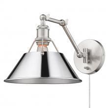  3306-A1W PW-CH - Orwell Articulating Wall Sconce in Pewter with Chrome